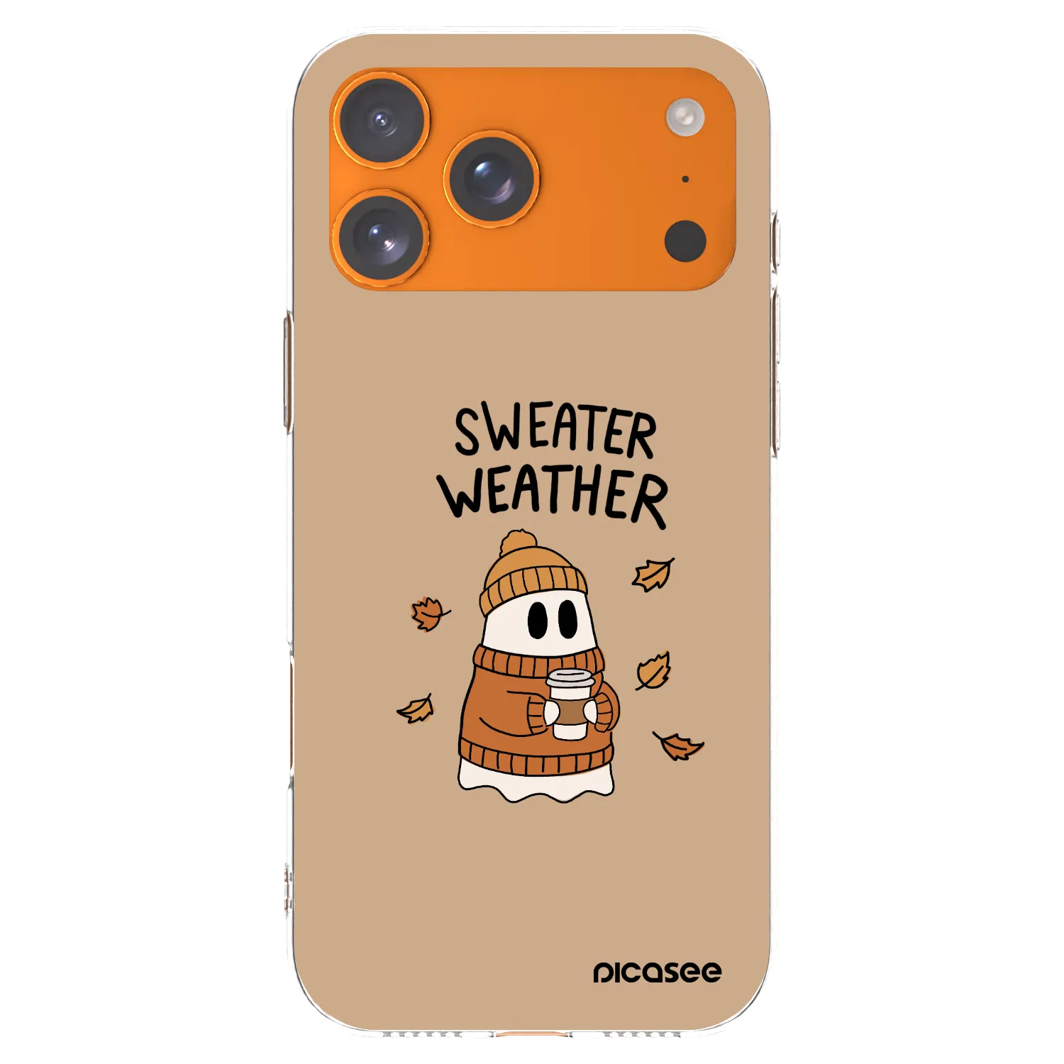 Picasee átlátszó szilikon tok az alábbi mobiltelefonokra Apple iPhone 17 Pro Max - Sweater ghost