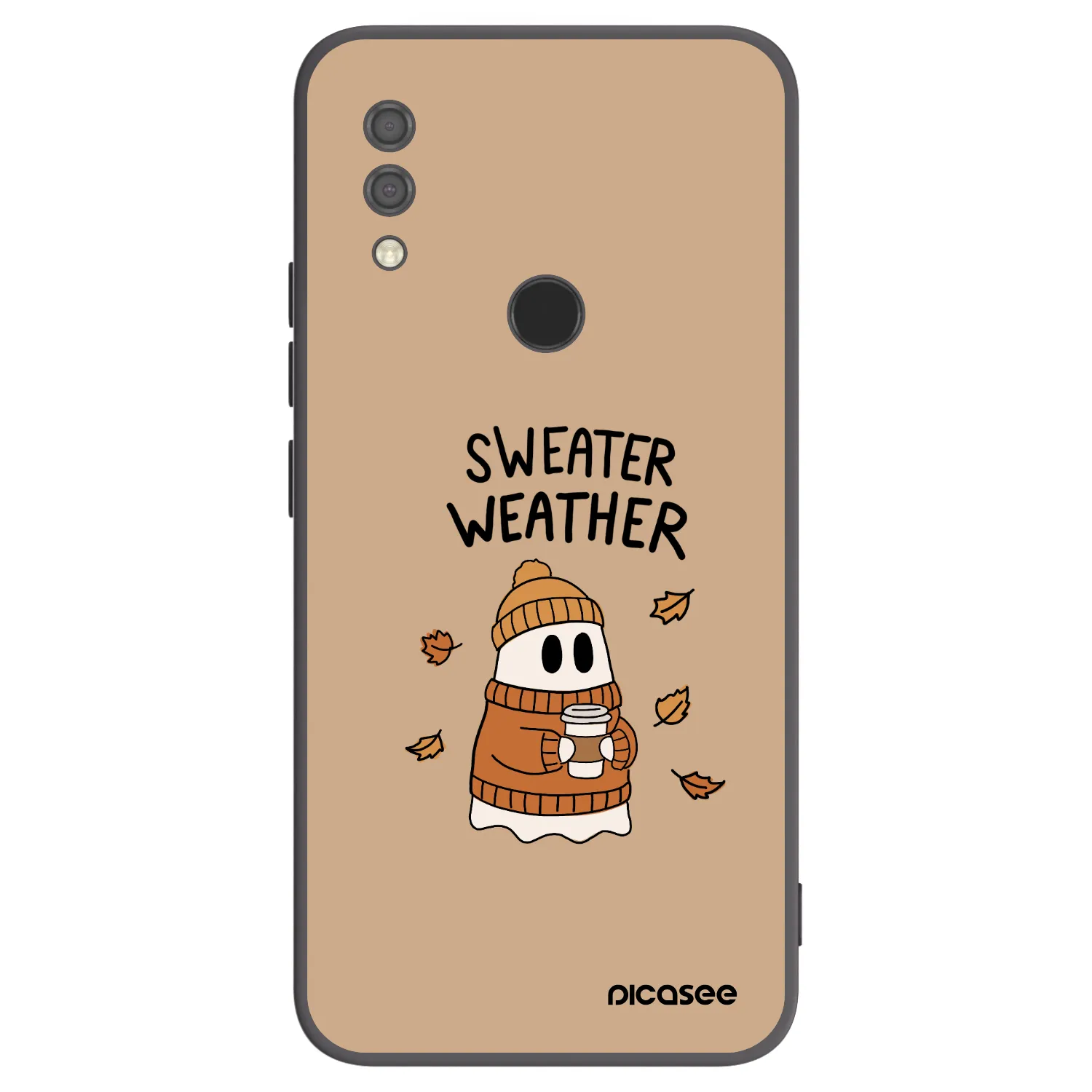 Picasee fekete szilikon tok az alábbi mobiltelefonokra Xiaomi Redmi 7 - Sweater ghost