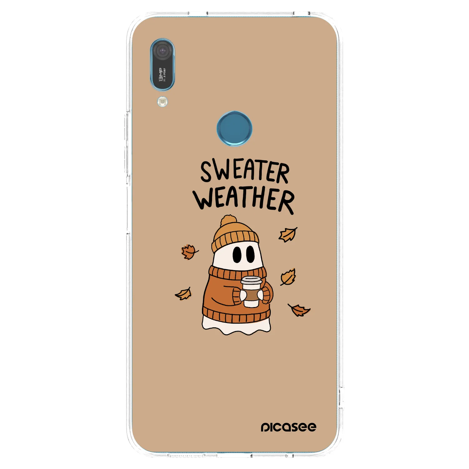 Picasee átlátszó szilikon tok az alábbi mobiltelefonokra Huawei Y6 2019 - Sweater ghost