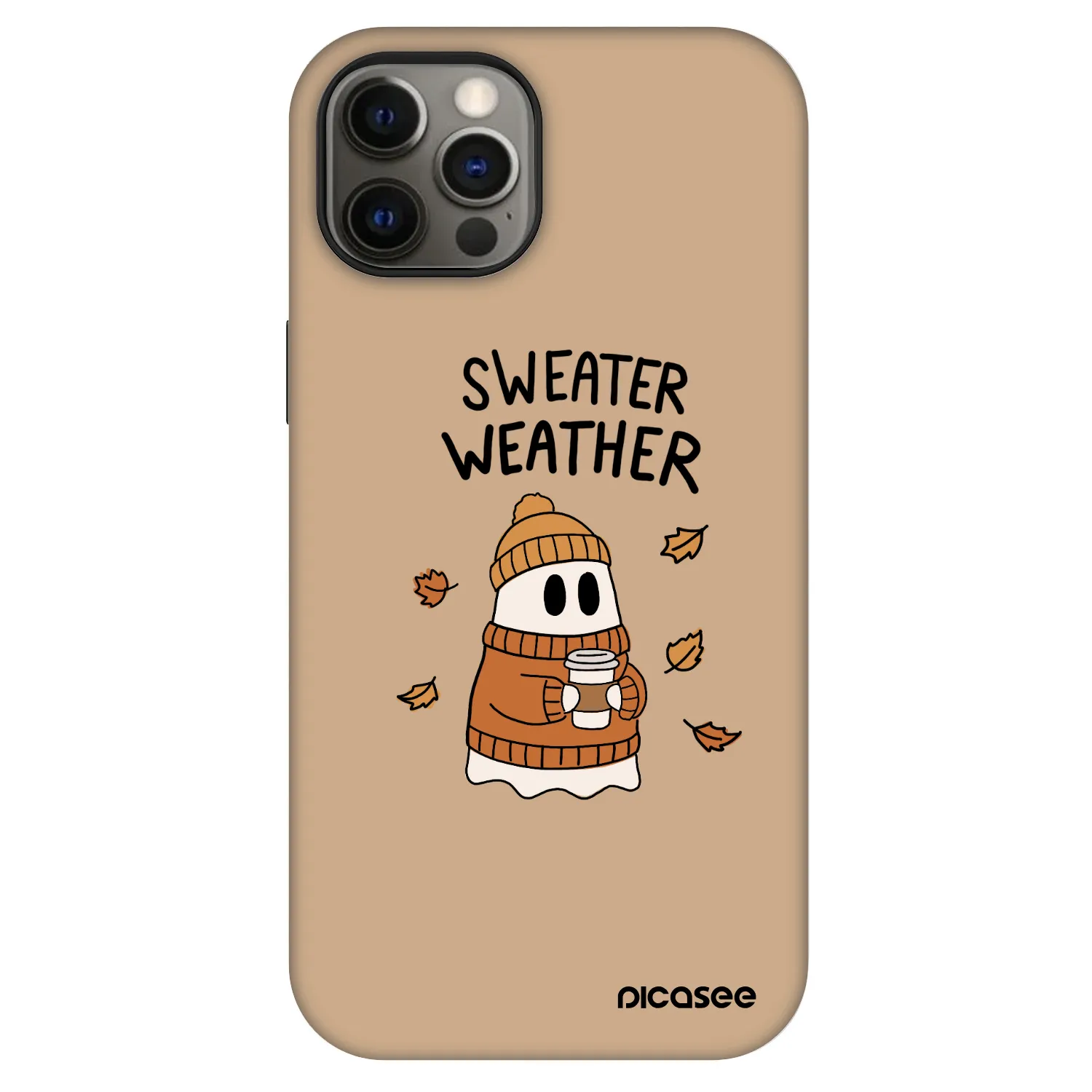 Picasee Fashion Case MagSafe Apple iPhone 12 - Sweater ghost