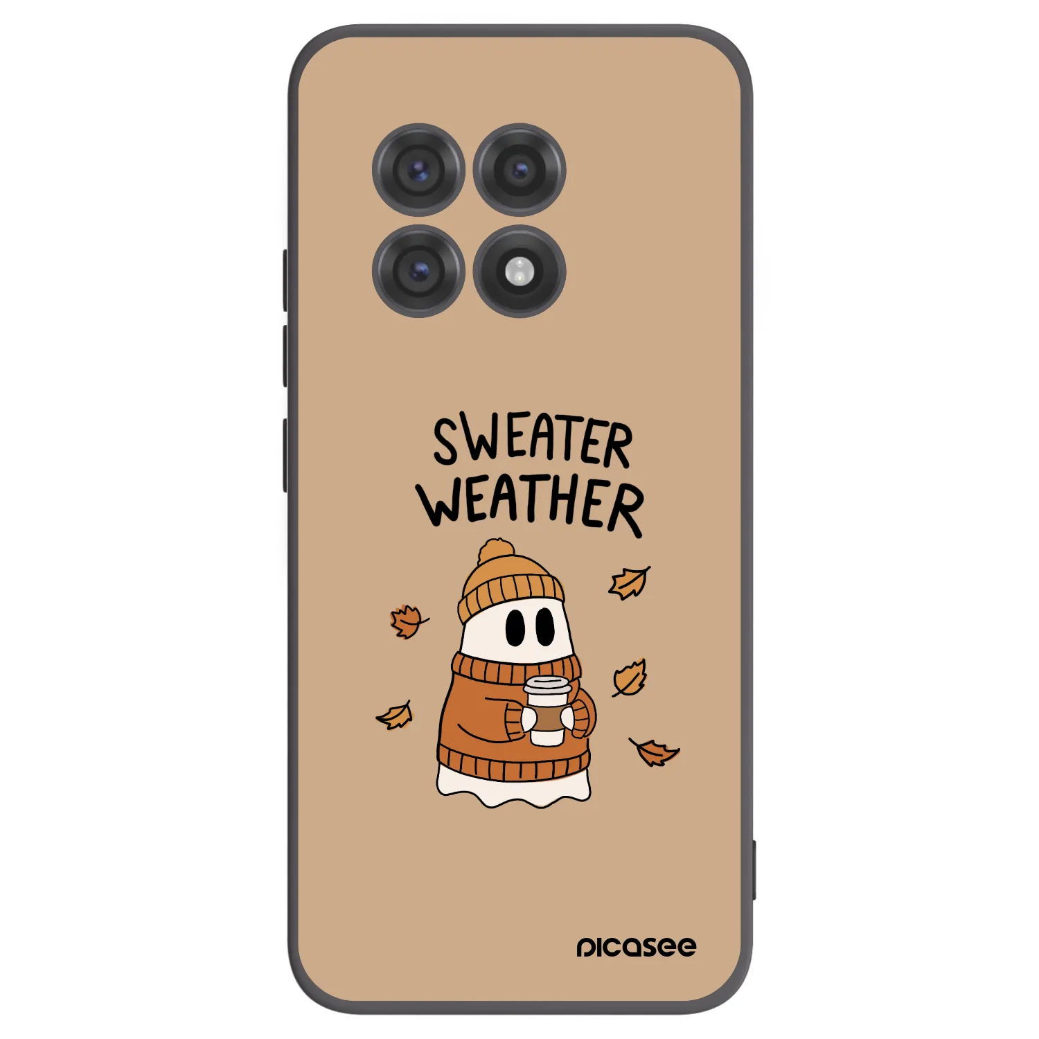Picasee fekete szilikon tok az alábbi mobiltelefonokra OnePlus 13R 5G - Sweater ghost