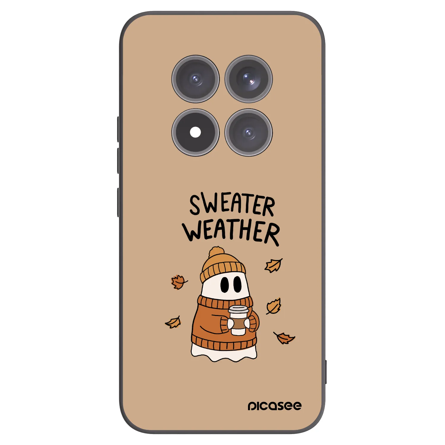 Picasee fekete szilikon tok az alábbi mobiltelefonokra Xiaomi Redmi Note 15 Pro+ - Sweater ghost