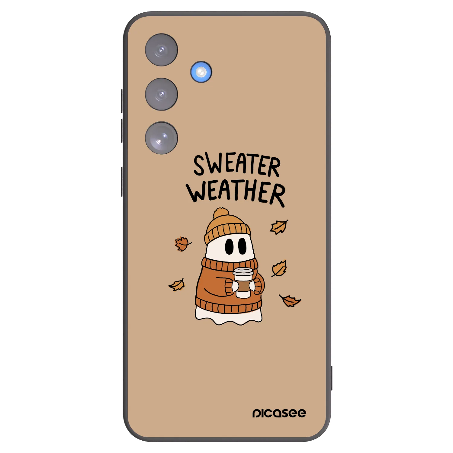 Picasee fekete szilikon tok az alábbi mobiltelefonokra Samsung Galaxy S25 FE 5G - Sweater ghost