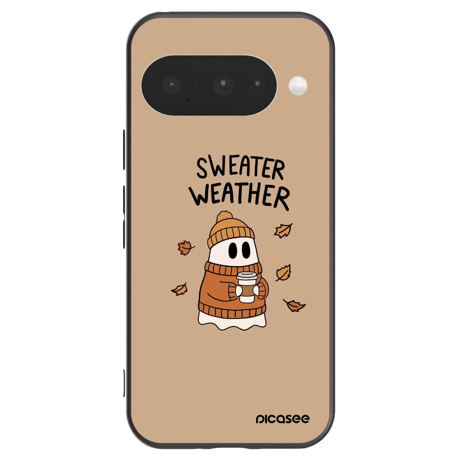 Picasee fekete szilikon tok az alábbi mobiltelefonokra Google Pixel 10 - Sweater ghost