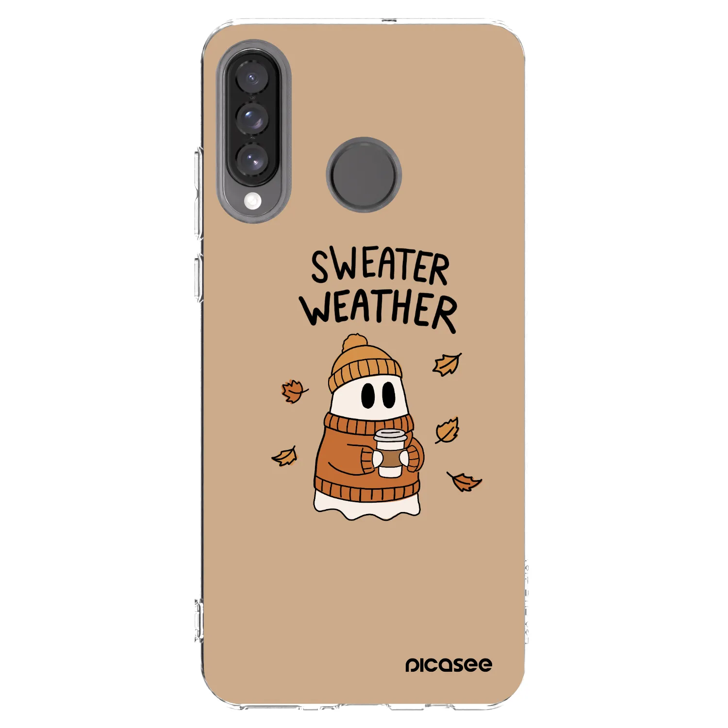 Picasee átlátszó szilikon tok az alábbi mobiltelefonokra Huawei P30 Lite - Sweater ghost