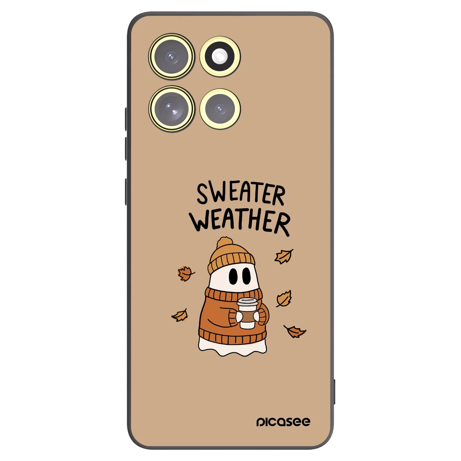 Picasee fekete szilikon tok az alábbi mobiltelefonokra Motorola Moto G86 Power 5G - Sweater ghost