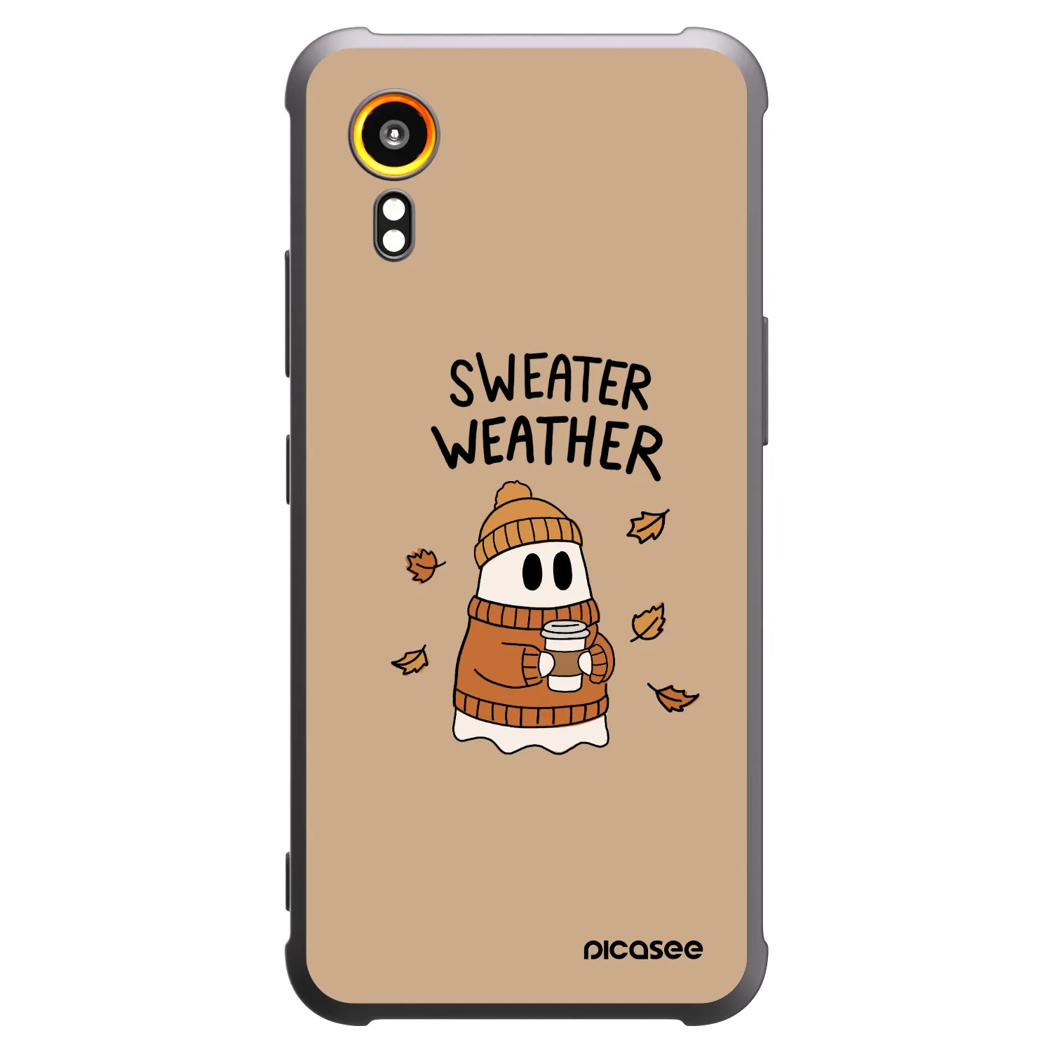 Picasee fekete szilikon tok az alábbi mobiltelefonokra Samsung Galaxy XCover 7 - Sweater ghost
