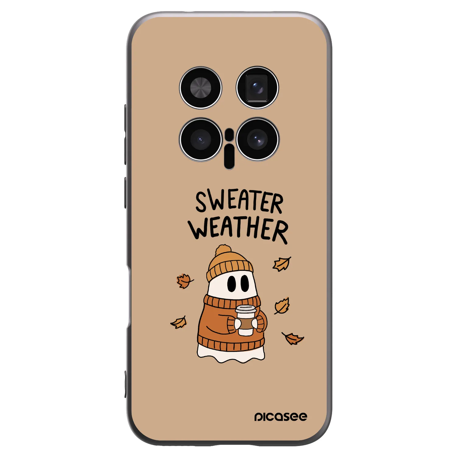 Picasee fekete szilikon tok az alábbi mobiltelefonokra Honor Magic8 Pro 5G - Sweater ghost