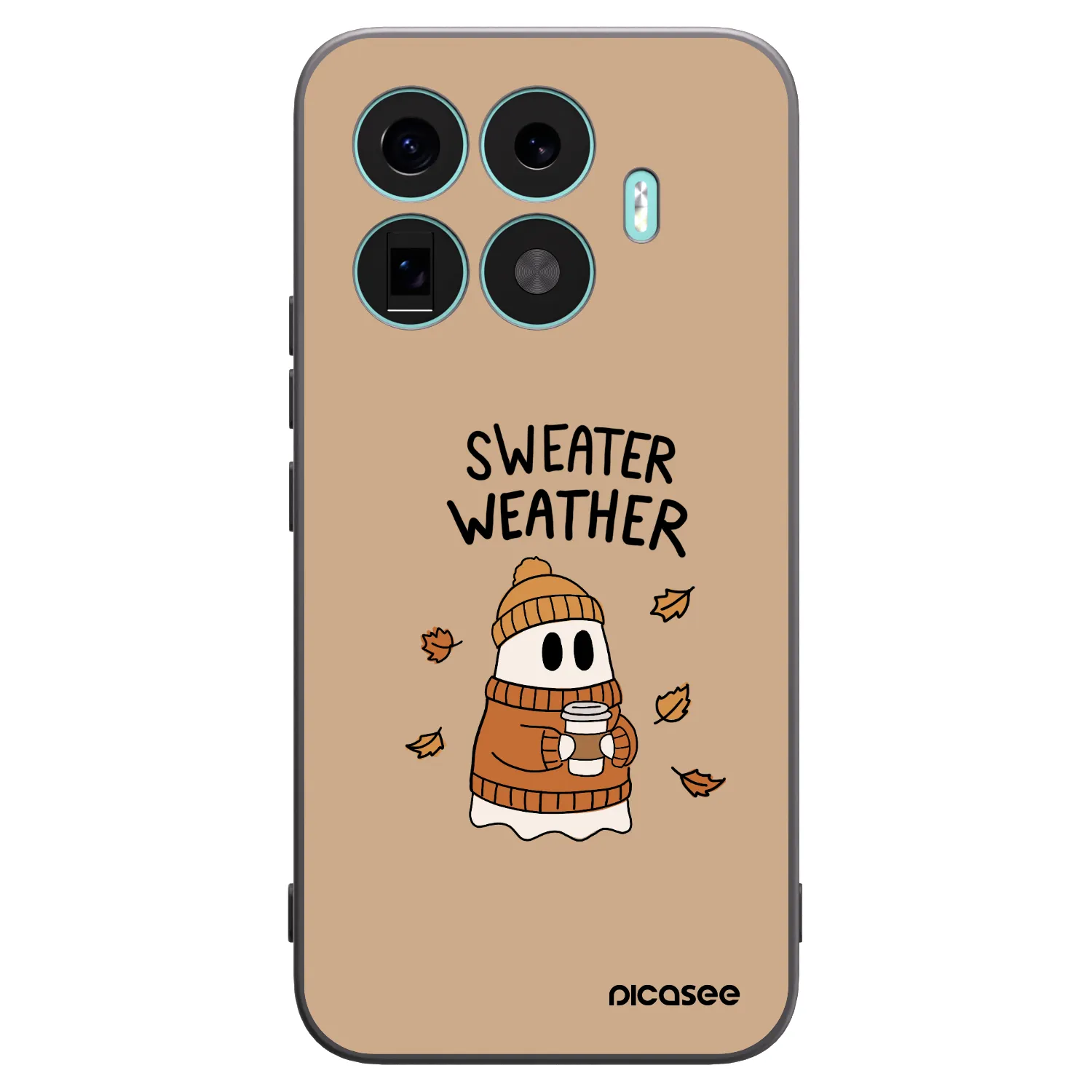 Picasee fekete szilikon tok az alábbi mobiltelefonokra Xiaomi 17T Pro - Sweater ghost