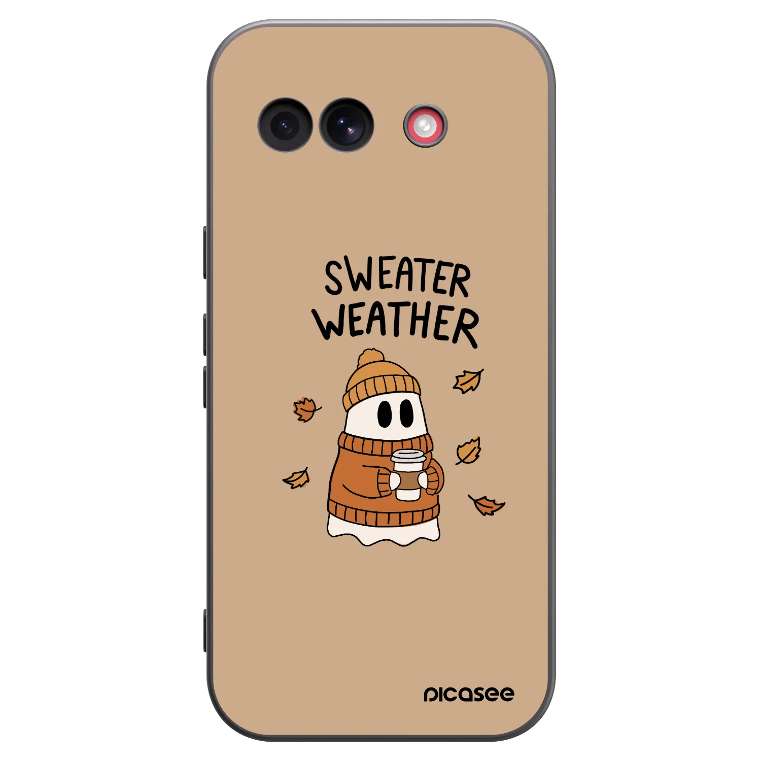 Picasee fekete szilikon tok az alábbi mobiltelefonokra Google Pixel 10a - Sweater ghost