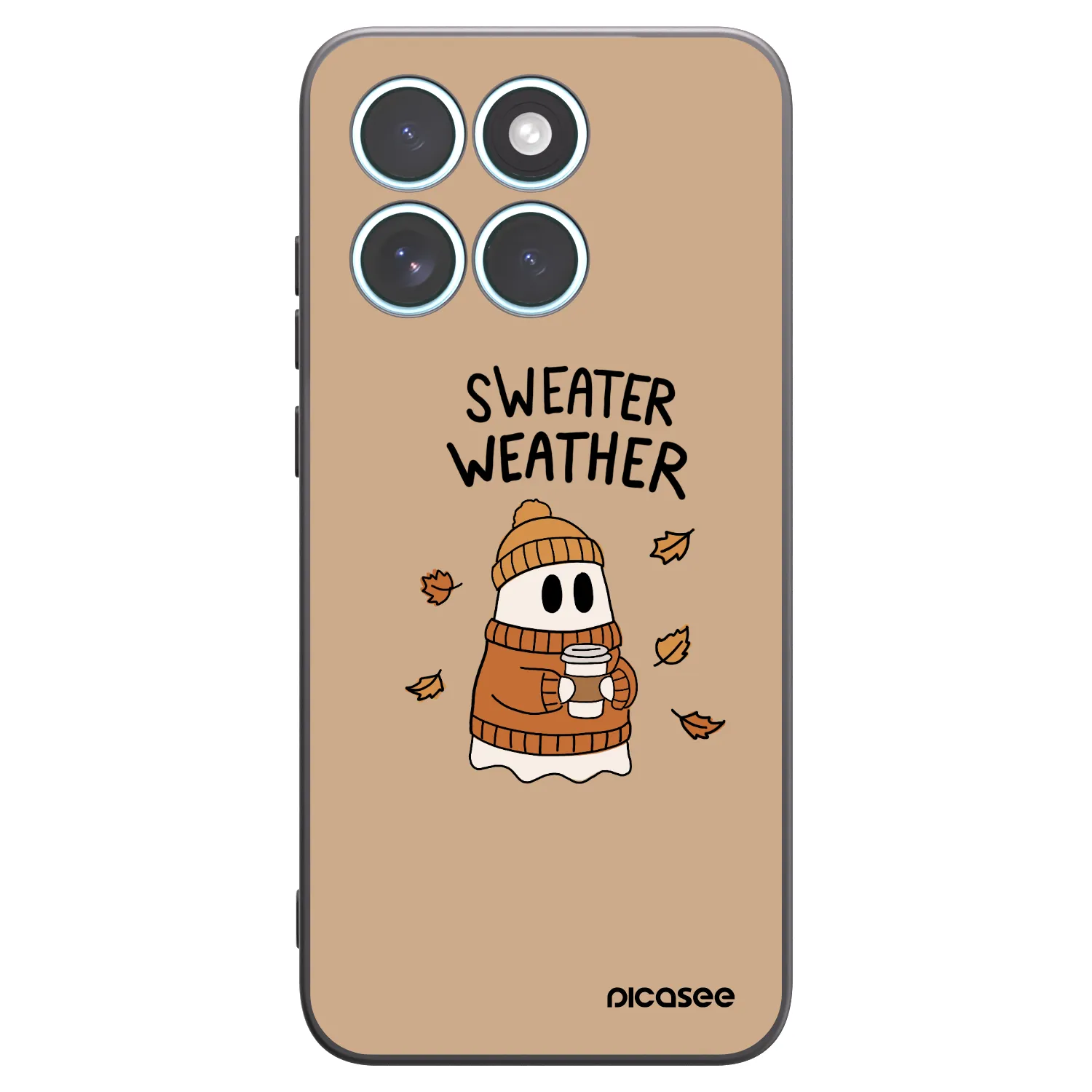 Picasee fekete szilikon tok az alábbi mobiltelefonokra Motorola Edge 70 Fusion - Sweater ghost