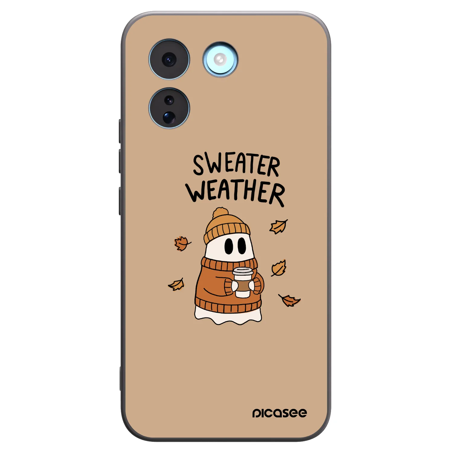 Picasee fekete szilikon tok az alábbi mobiltelefonokra Xiaomi Redmi Note 17 Pro MAX 5G - Sweater ghost