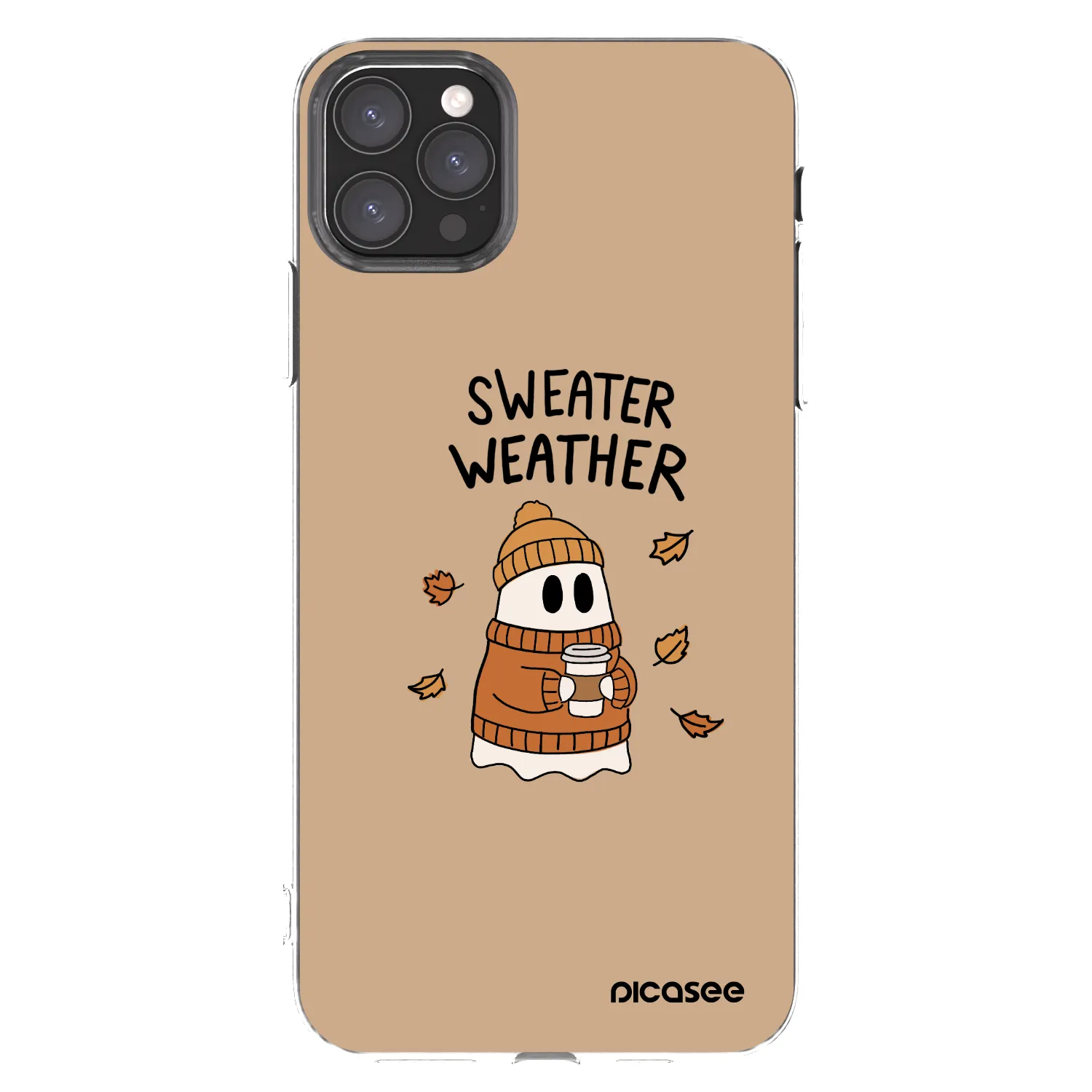 Picasee átlátszó szilikon tok az alábbi mobiltelefonokra Apple iPhone 11 Pro Max - Sweater ghost