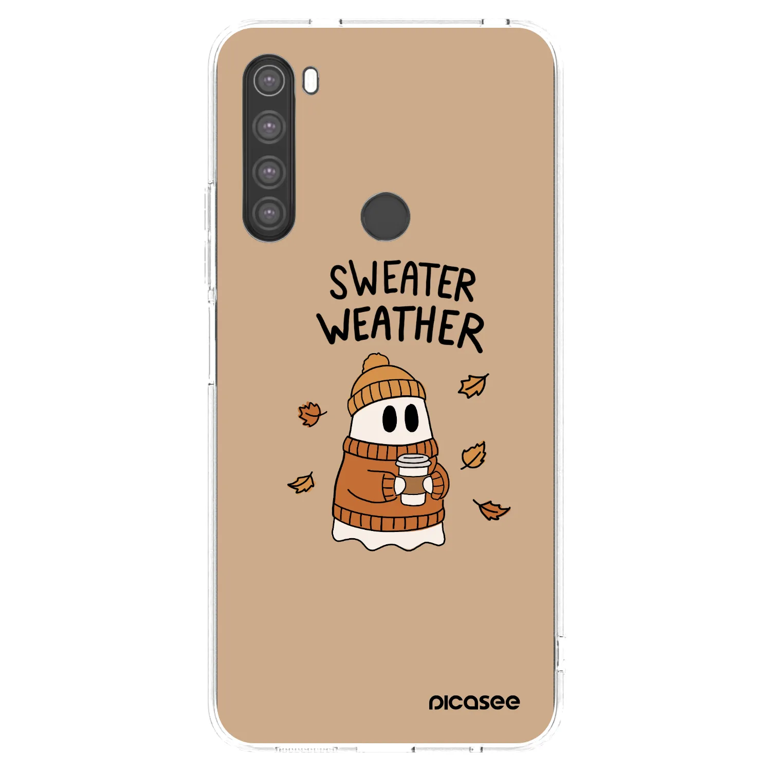 Picasee átlátszó szilikon tok az alábbi mobiltelefonokra Xiaomi Redmi Note 8 - Sweater ghost