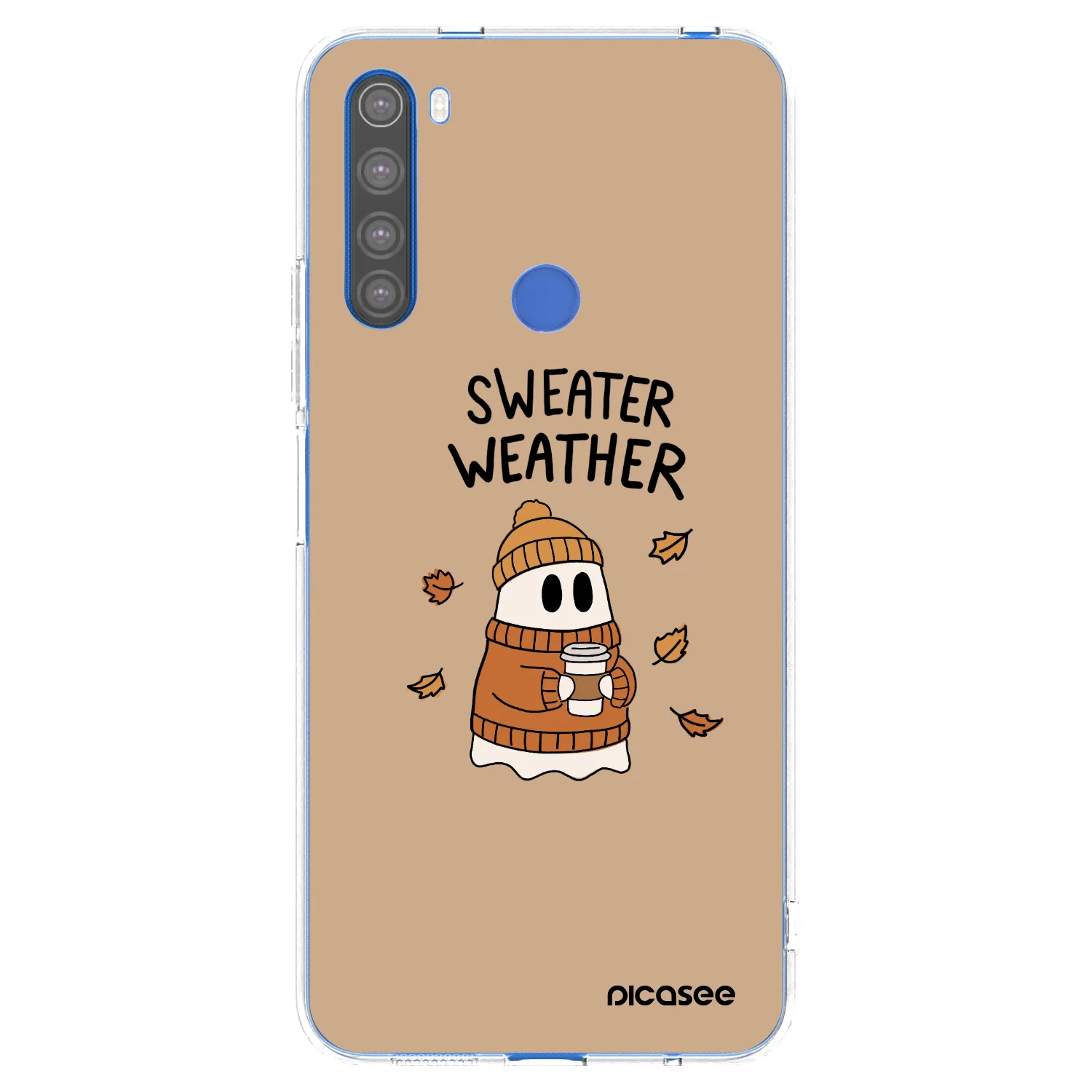 Picasee átlátszó szilikon tok az alábbi mobiltelefonokra Xiaomi Redmi Note 8T - Sweater ghost