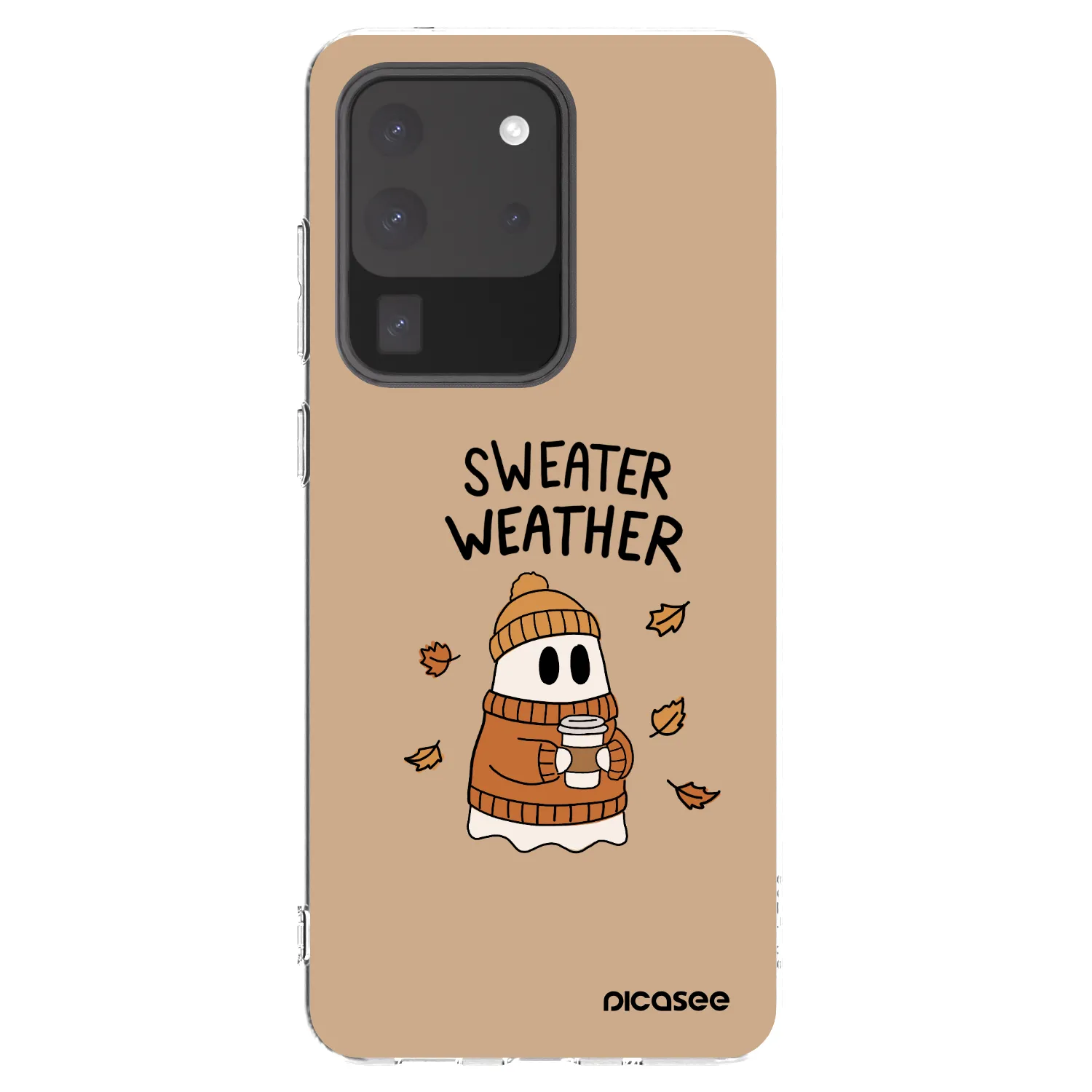 Picasee átlátszó szilikon tok az alábbi mobiltelefonokra Samsung Galaxy S20 Ultra 5G G988F - Sweater ghost