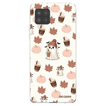 Átlátszó szilikon tok az alábbi mobiltelefonokra Samsung Galaxy A42 A426B - Pumpkin spice