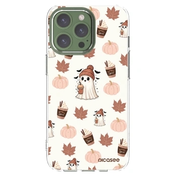 Átlátszó szilikon tok az alábbi mobiltelefonokra Apple iPhone 13 Pro - Pumpkin spice
