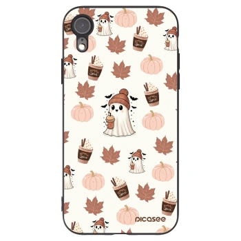 Picasee fekete szilikon tok az alábbi mobiltelefonokra Apple iPhone XR - Pumpkin spice