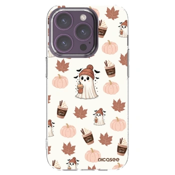 Picasee átlátszó szilikon tok az alábbi mobiltelefonokra Apple iPhone 14 Pro - Pumpkin spice