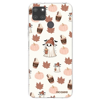 Picasee átlátszó szilikon tok az alábbi mobiltelefonokra Realme C21Y - Pumpkin spice