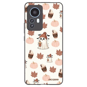 Picasee fekete szilikon tok az alábbi mobiltelefonokra Xiaomi 12T Pro - Pumpkin spice