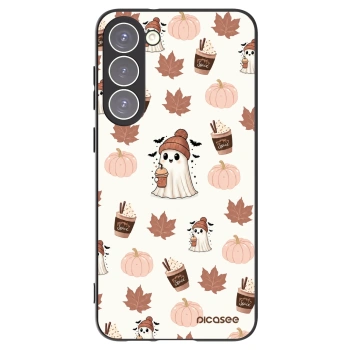 Picasee fekete szilikon tok az alábbi mobiltelefonokra Samsung Galaxy S23+ 5G - Pumpkin spice