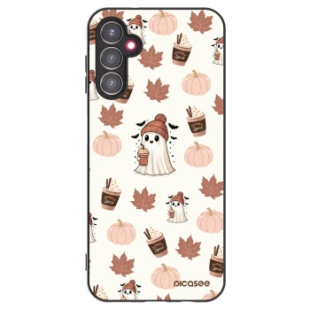 Picasee fekete szilikon tok az alábbi mobiltelefonokra Samsung Galaxy A14 4G A145R - Pumpkin spice