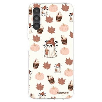Picasee átlátszó szilikon tok az alábbi mobiltelefonokra Samsung Galaxy A04s A047F - Pumpkin spice