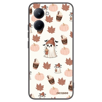 Picasee fekete szilikon tok az alábbi mobiltelefonokra Realme C33 (2023) - Pumpkin spice