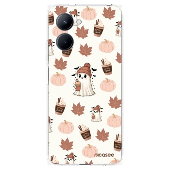 Picasee átlátszó szilikon tok az alábbi mobiltelefonokra Realme C33 (2023) - Pumpkin spice