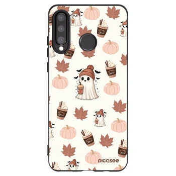Picasee fekete szilikon tok az alábbi mobiltelefonokra Huawei P30 Lite - Pumpkin spice