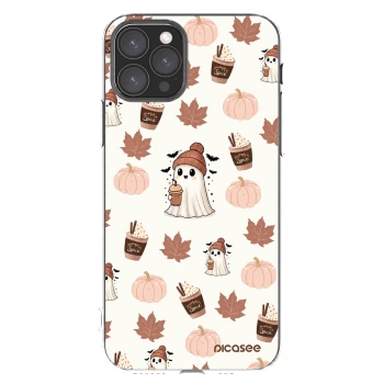 Átlátszó szilikon tok az alábbi mobiltelefonokra Apple iPhone 11 Pro - Pumpkin spice