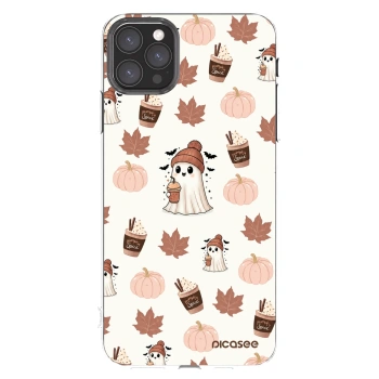 Átlátszó szilikon tok az alábbi mobiltelefonokra Apple iPhone 11 Pro Max - Pumpkin spice