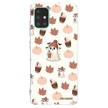 Picasee átlátszó szilikon tok az alábbi mobiltelefonokra Samsung Galaxy A51 A515F - Pumpkin spice