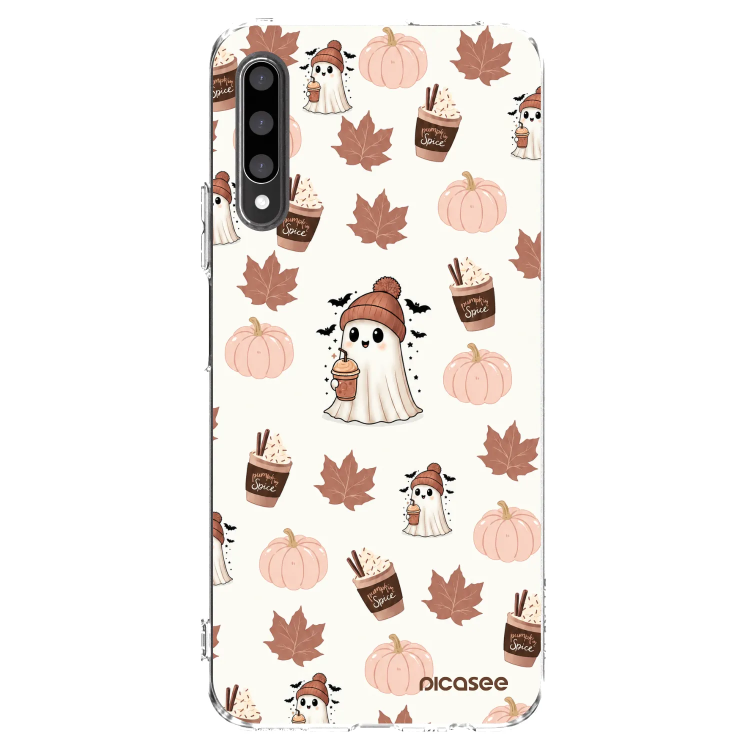 Picasee átlátszó szilikon tok az alábbi mobiltelefonokra Honor 9X Pro - Pumpkin spice