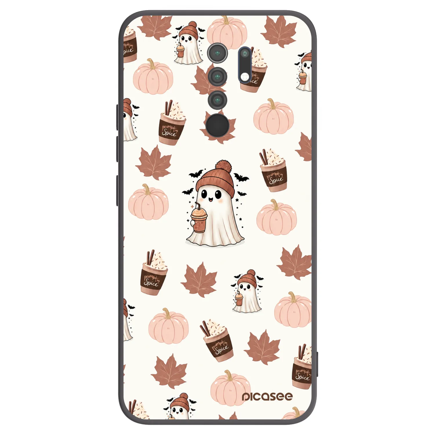 Picasee fekete szilikon tok az alábbi mobiltelefonokra Xiaomi Redmi 9 - Pumpkin spice