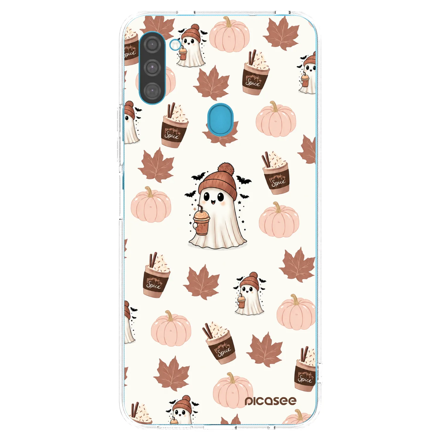 Picasee átlátszó szilikon tok az alábbi mobiltelefonokra Samsung Galaxy M11 - Pumpkin spice