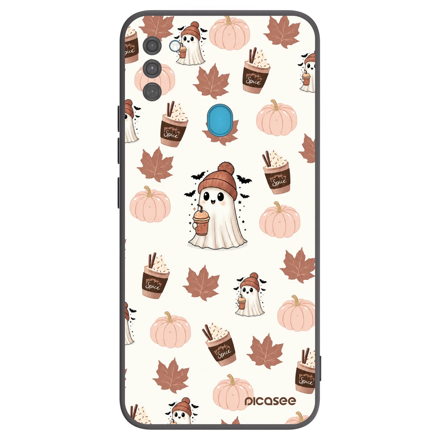 Picasee fekete szilikon tok az alábbi mobiltelefonokra Samsung Galaxy M11 - Pumpkin spice