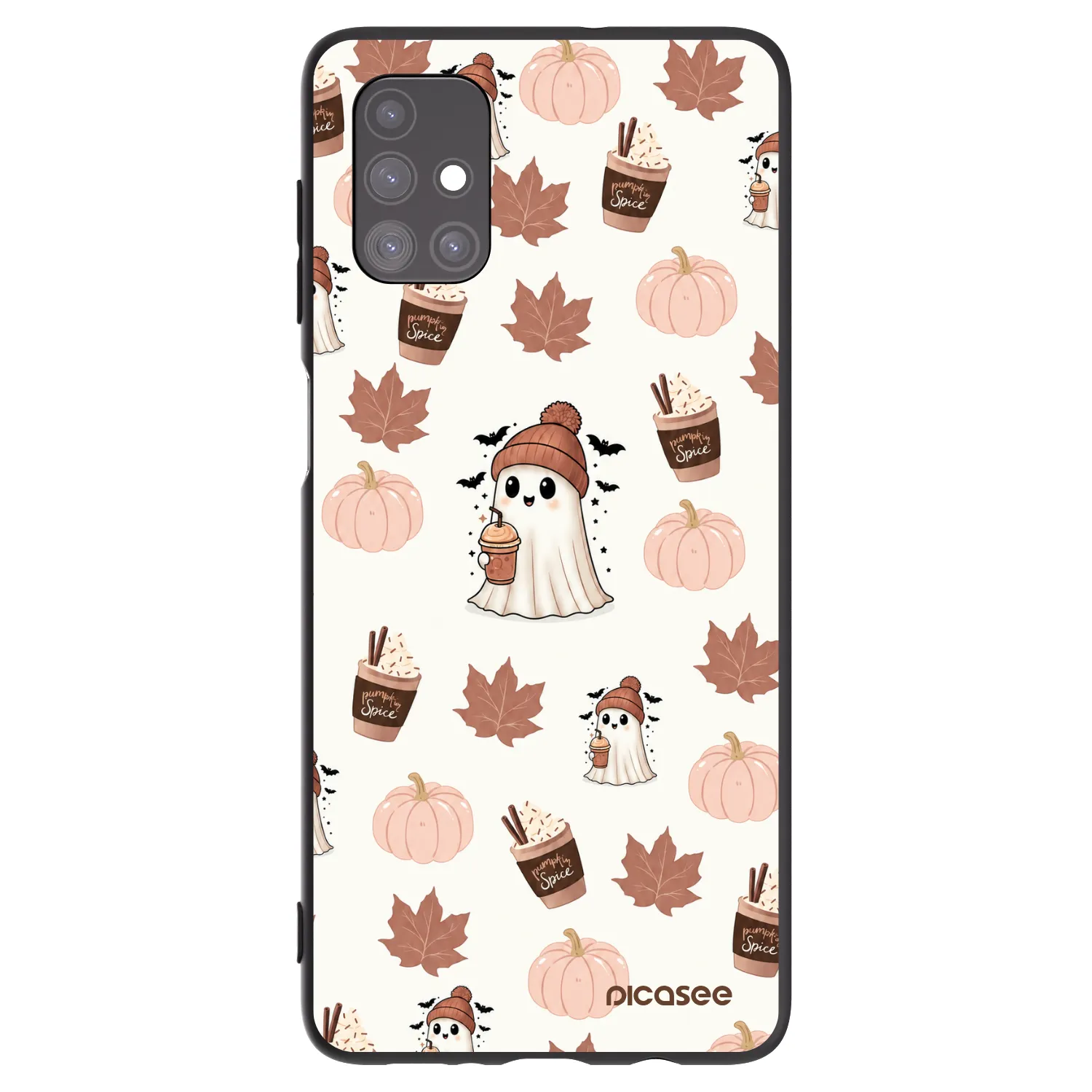 Picasee fekete szilikon tok az alábbi mobiltelefonokra Samsung Galaxy M51 M515F - Pumpkin spice