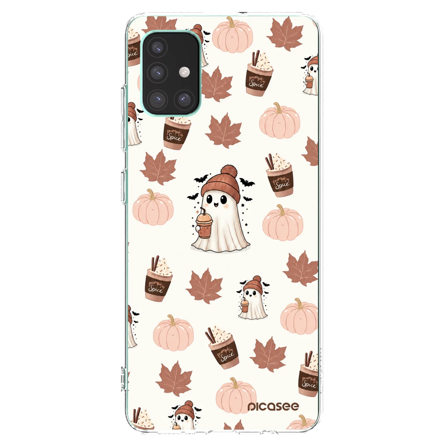Picasee átlátszó szilikon tok az alábbi mobiltelefonokra Samsung Galaxy M51 M515F - Pumpkin spice