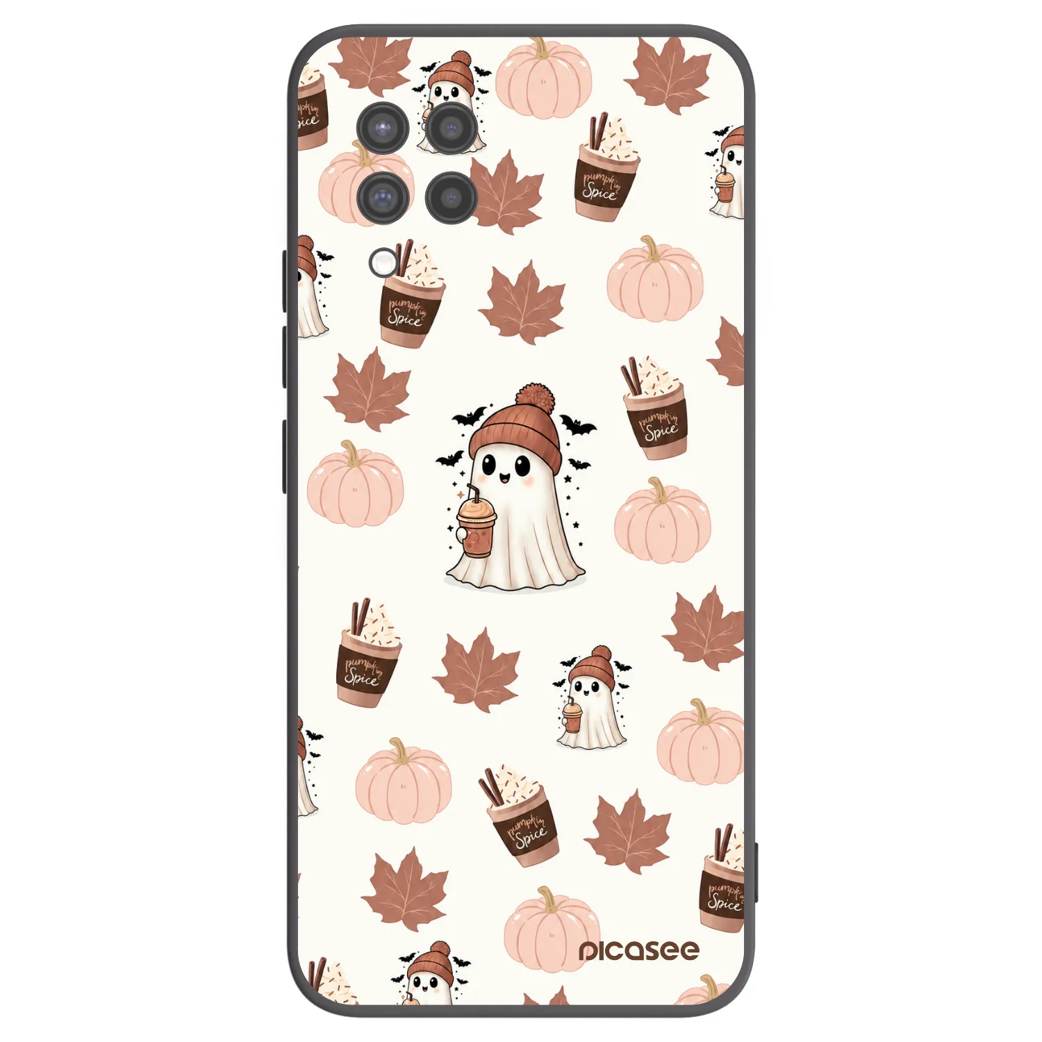 Picasee fekete szilikon tok az alábbi mobiltelefonokra Samsung Galaxy A42 A426B - Pumpkin spice
