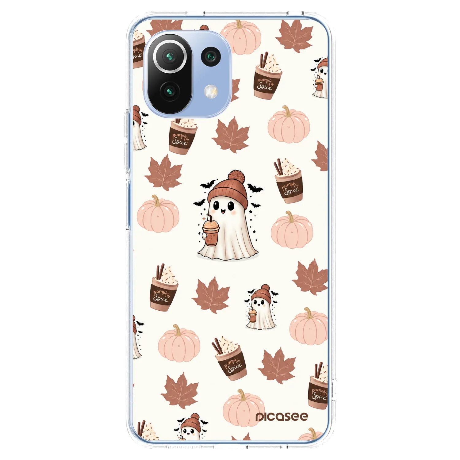 Picasee átlátszó szilikon tok az alábbi mobiltelefonokra Xiaomi Mi 11 Lite - Pumpkin spice