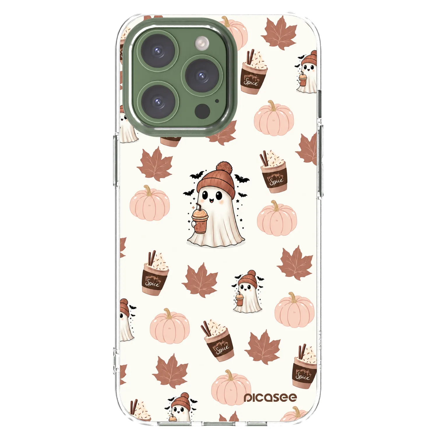 Picasee átlátszó szilikon tok az alábbi mobiltelefonokra Apple iPhone 13 Pro - Pumpkin spice