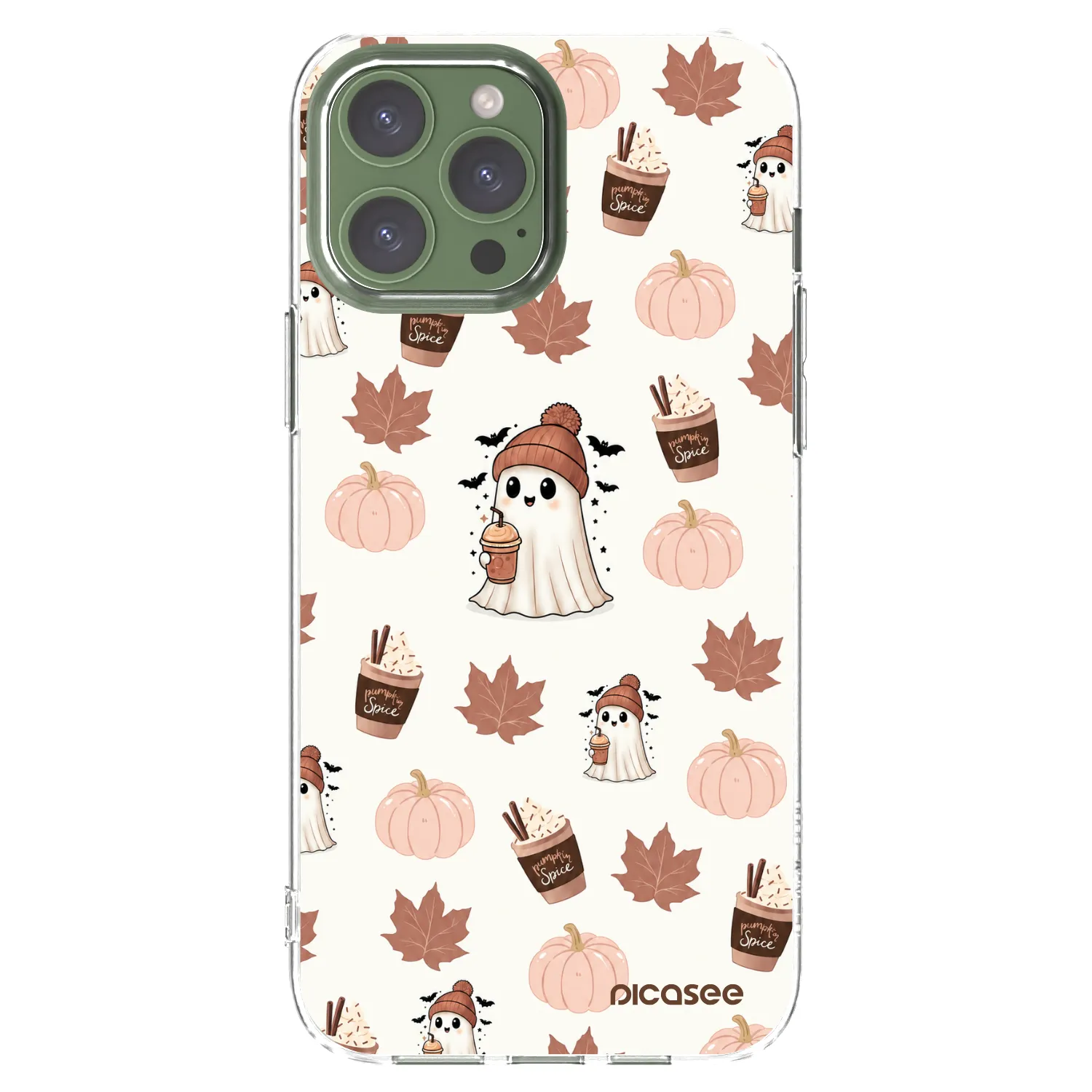 Picasee átlátszó szilikon tok az alábbi mobiltelefonokra Apple iPhone 13 Pro Max - Pumpkin spice