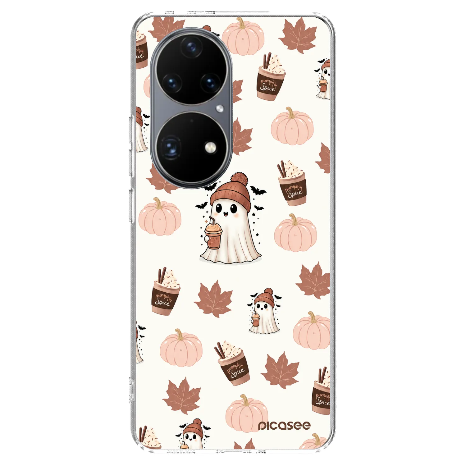 Picasee átlátszó szilikon tok az alábbi mobiltelefonokra Huawei P50 - Pumpkin spice