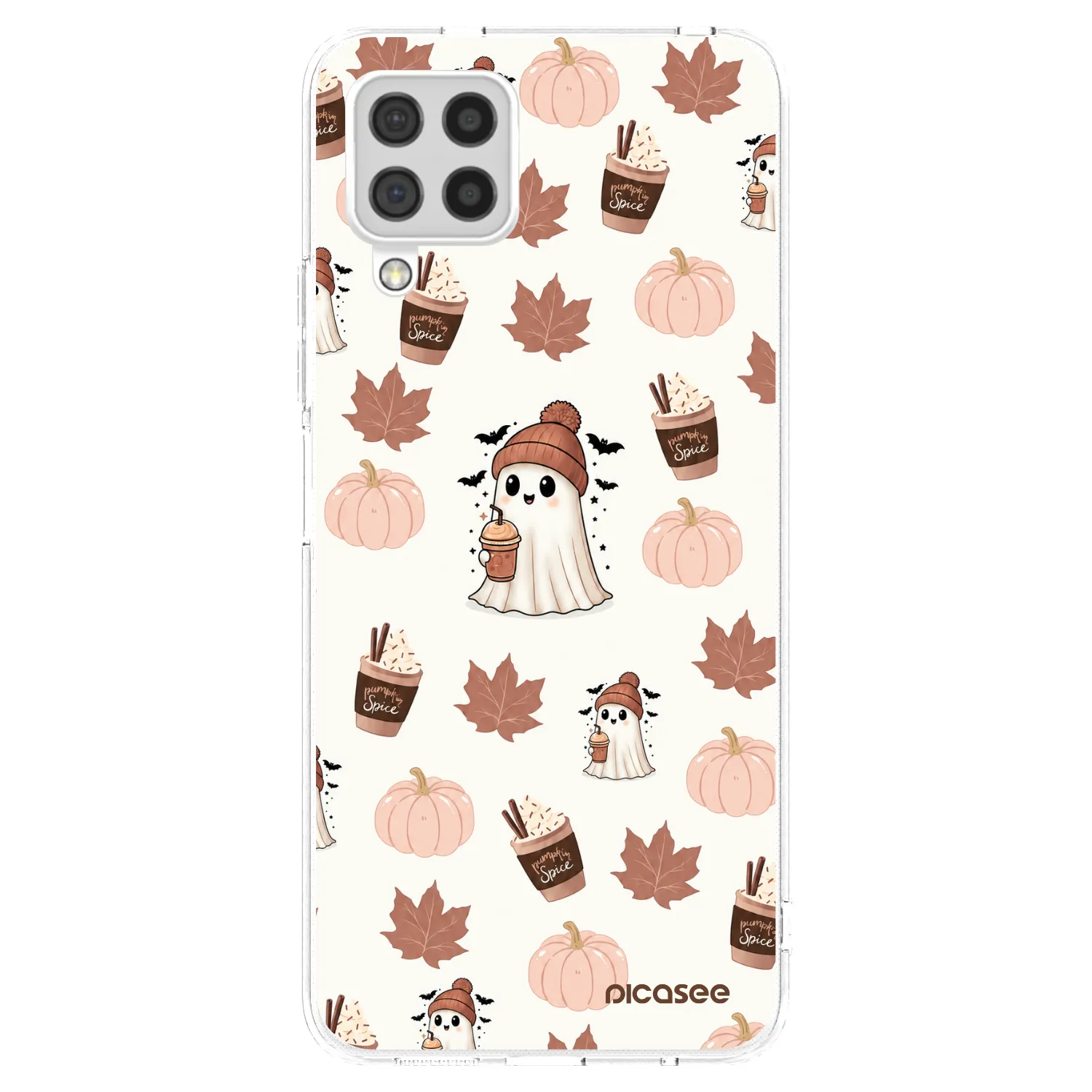 Picasee átlátszó szilikon tok az alábbi mobiltelefonokra Samsung Galaxy A22 A225F 4G - Pumpkin spice