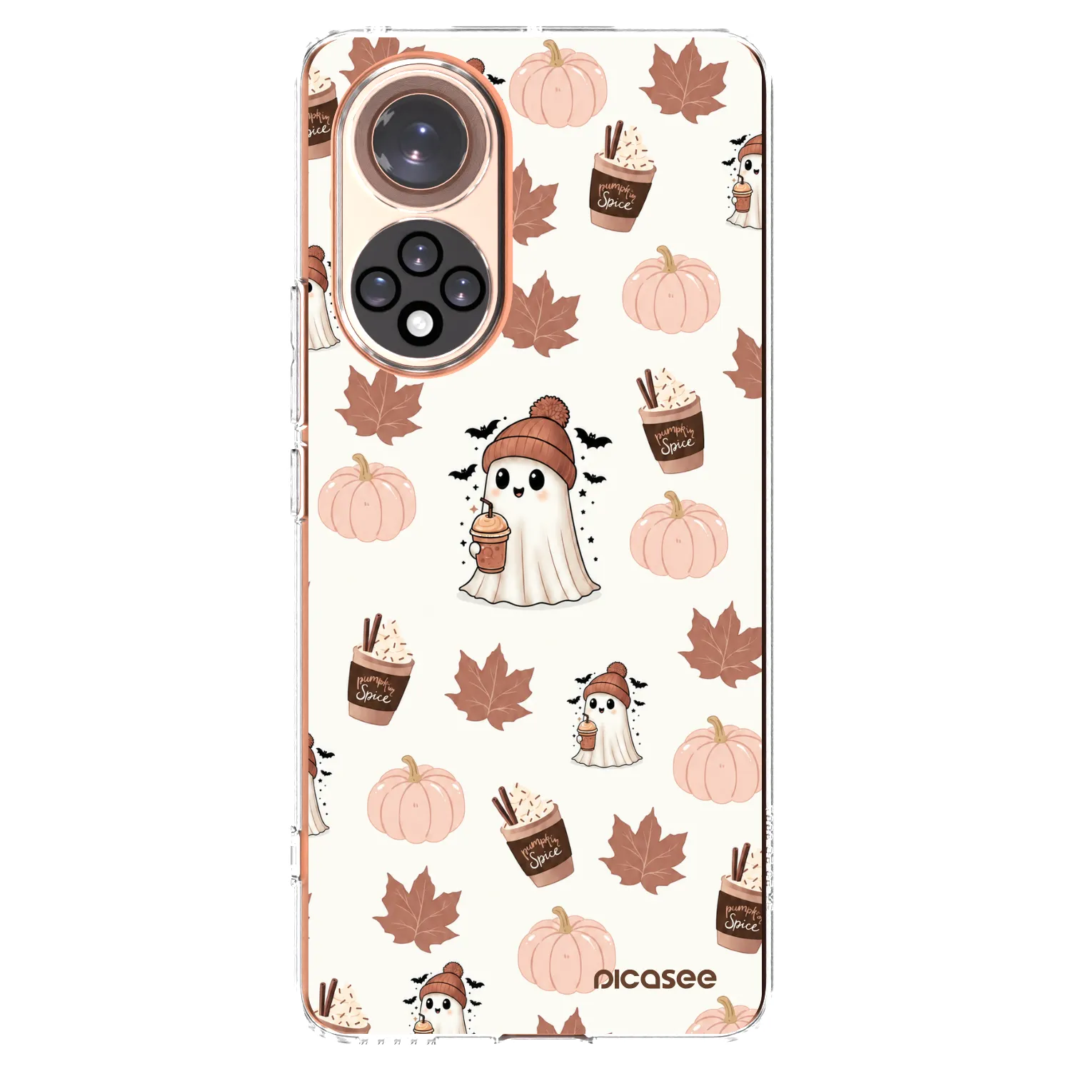 Picasee átlátszó szilikon tok az alábbi mobiltelefonokra Honor 50 5G - Pumpkin spice
