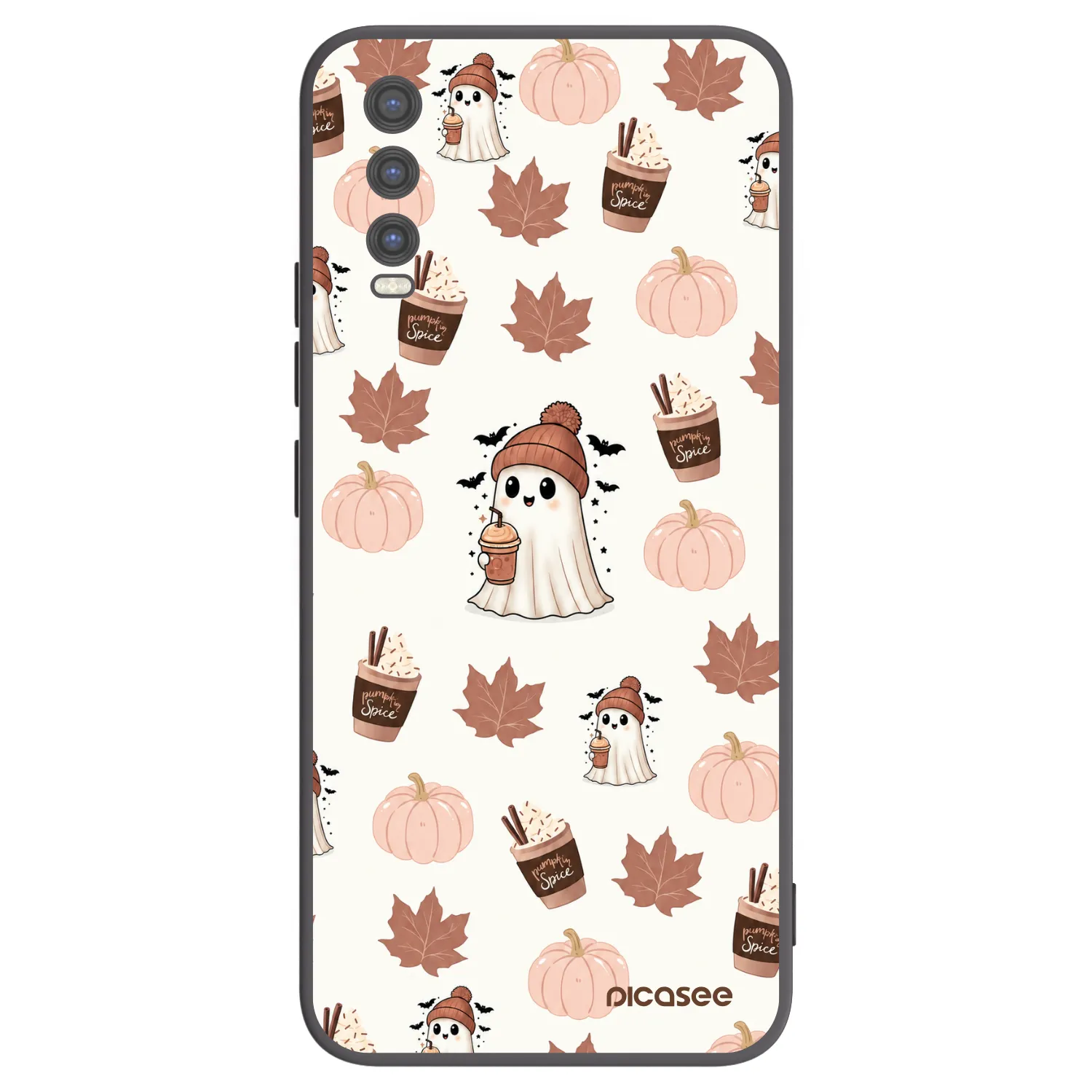 Picasee fekete szilikon tok az alábbi mobiltelefonokra Vivo Y20s - Pumpkin spice