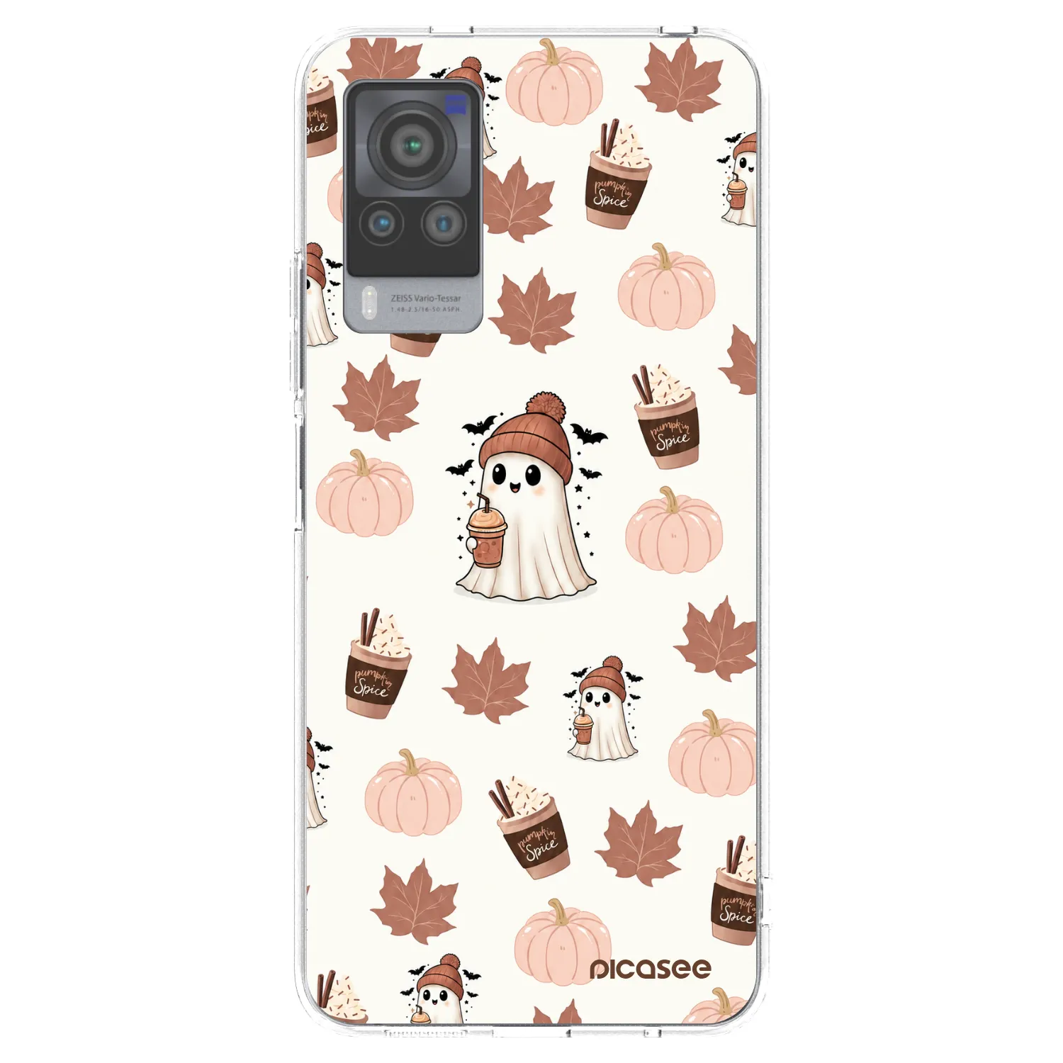 Picasee átlátszó szilikon tok az alábbi mobiltelefonokra Vivo X60 Pro 5G - Pumpkin spice